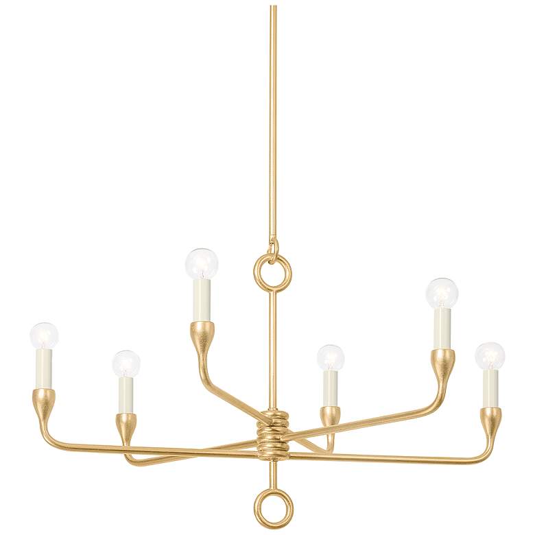 Image 1 Troy Orson 61.5" Steel 6 Lt Chandelier