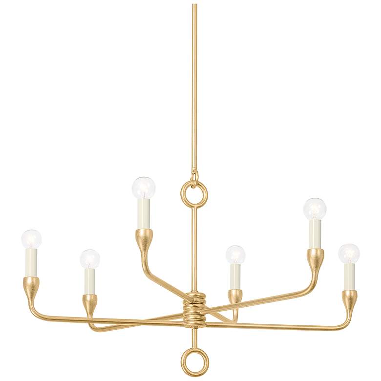 Image 1 Troy Orson 61.5 inch Steel 6 Lt Chandelier