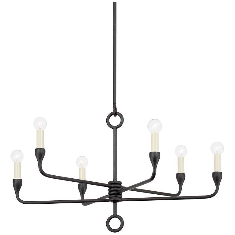 Image 1 Troy Orson 61.5" Steel 6 Lt Chandelier