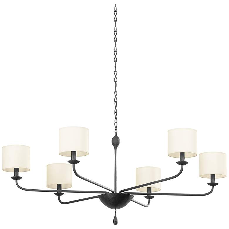 Image 1 Troy Osmond 74" Steel 6 Lt Chandelier