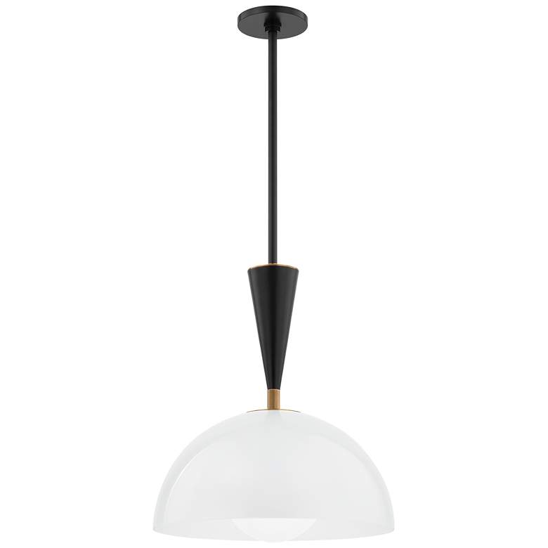Image 1 Troy Payson 32" Steel 1 Lt Pendant