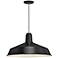 Troy RLM Standard 16" Wide Black Aluminum Pendant Light