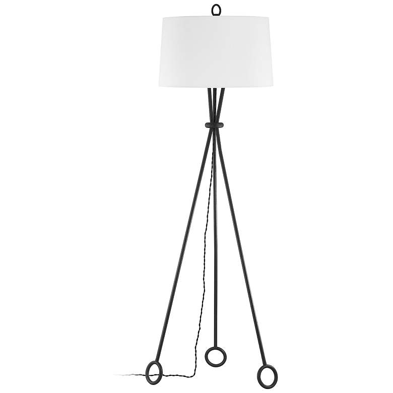 Image 1 Troy Santa Monica 41 1/2" Modern Steel Tripod Floor Lamp