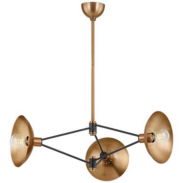 Troy-Standard Axel 36 inch 3 Lt. Chandelier