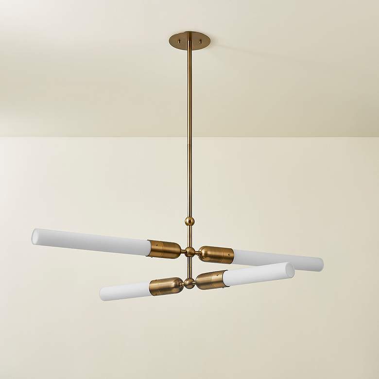 Image 3 Troy-Standard Darby 36.75 inch 4 Lt. Chandelier more views