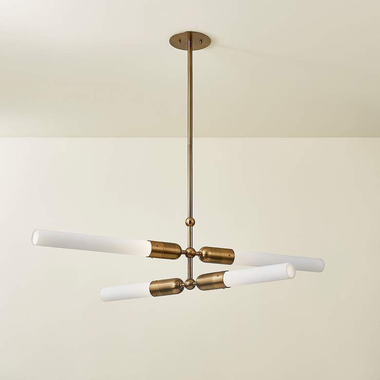 Image 6 Troy-Standard Darby 36.75 inch 4 Lt. Chandelier more views