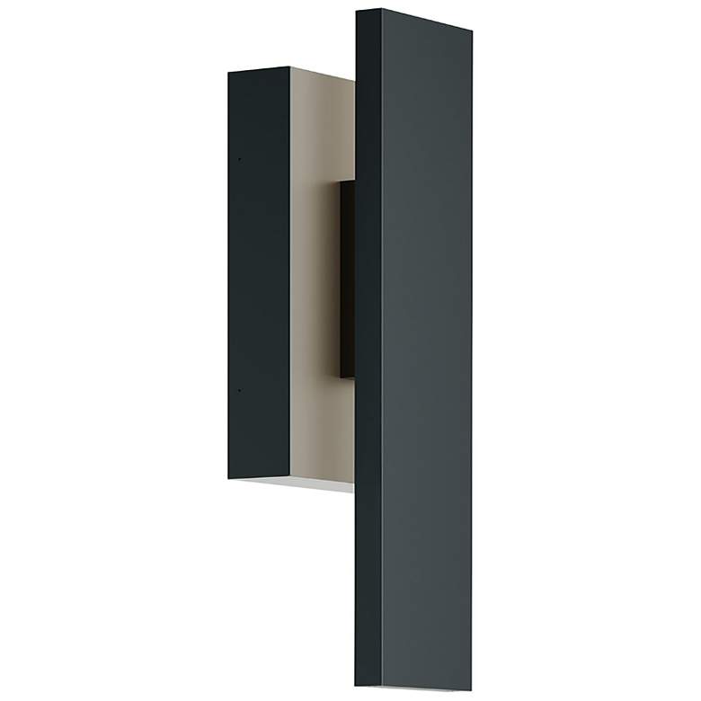 Image 1 Tru 24" High Black LED Outdoor Sconce