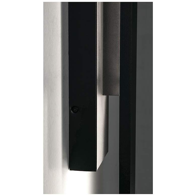 Image 3 Tru 24" High Black LED Outdoor Sconce more views