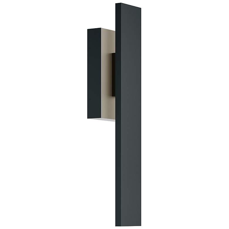 Image 1 Tru 36" High Black LED ADA Outdoor Wall Light