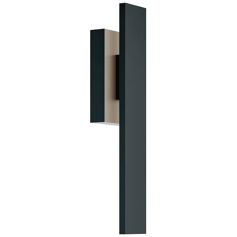 Image 1 Tru 36" High Black LED Outdoor Sconce