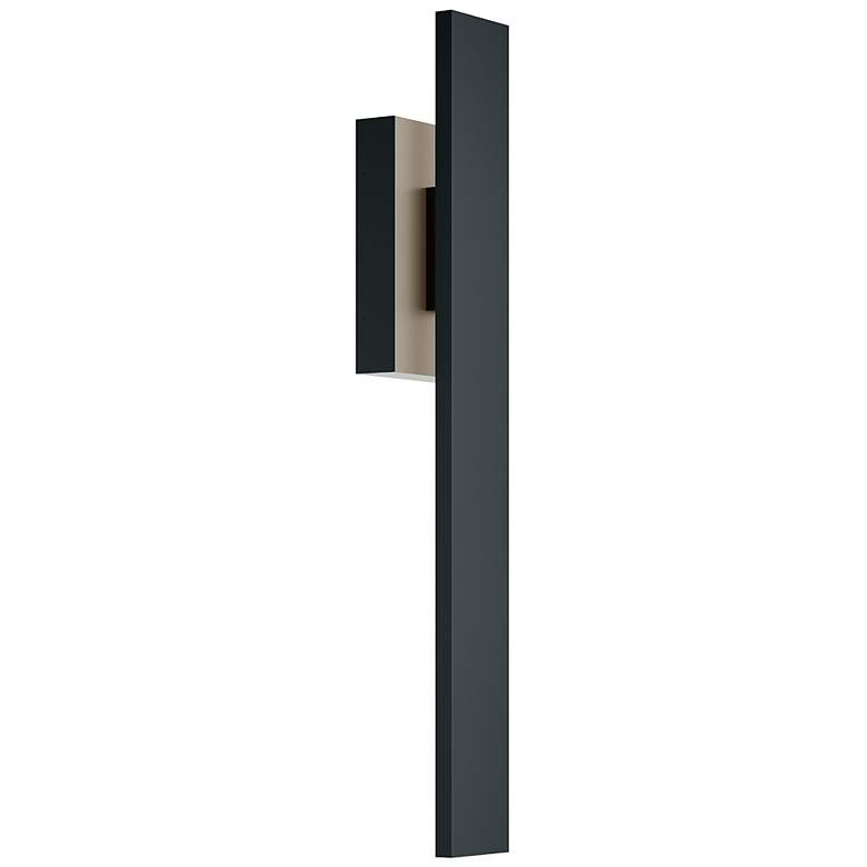 Image 1 Tru 48" High Black LED Outdoor Sconce