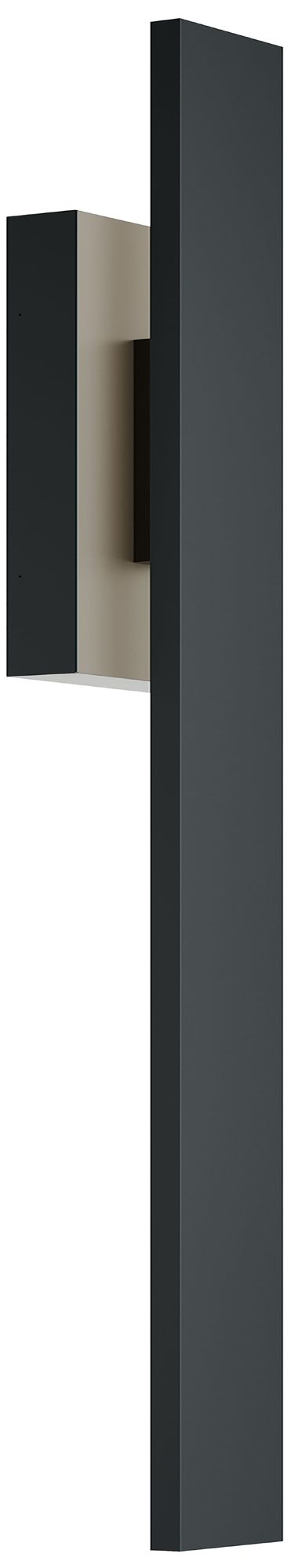 Tru 48" High Black LED Outdoor Wall Light