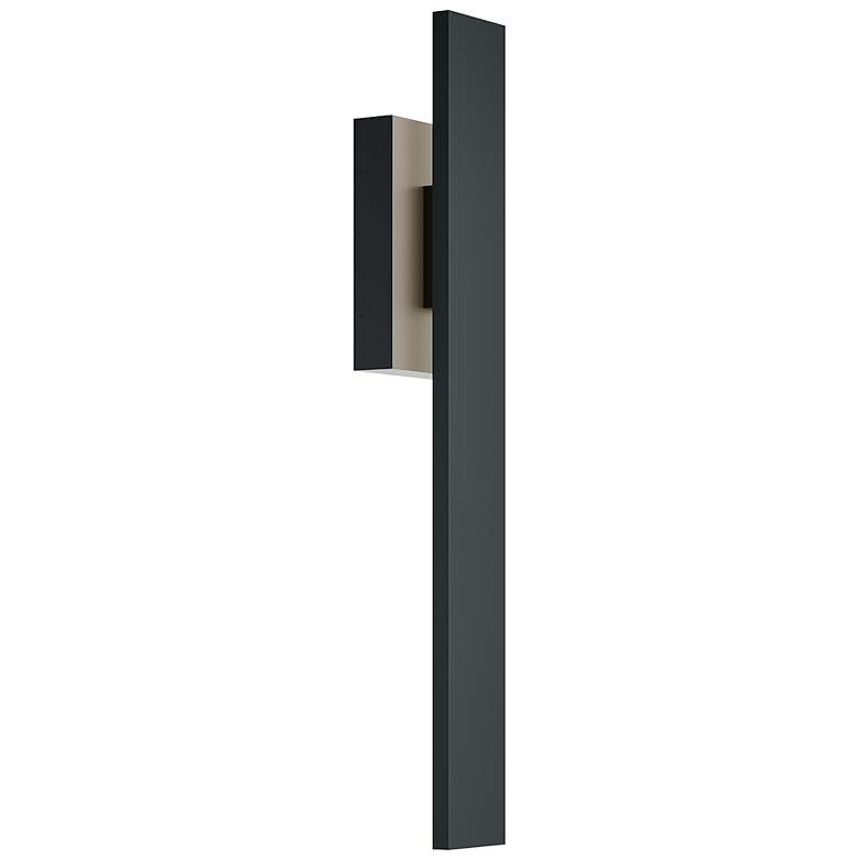 Image 1 Tru 48" High Black LED Outdoor Wall Light
