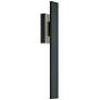 1_Tru 48" High Black LED Outdoor Wall Light