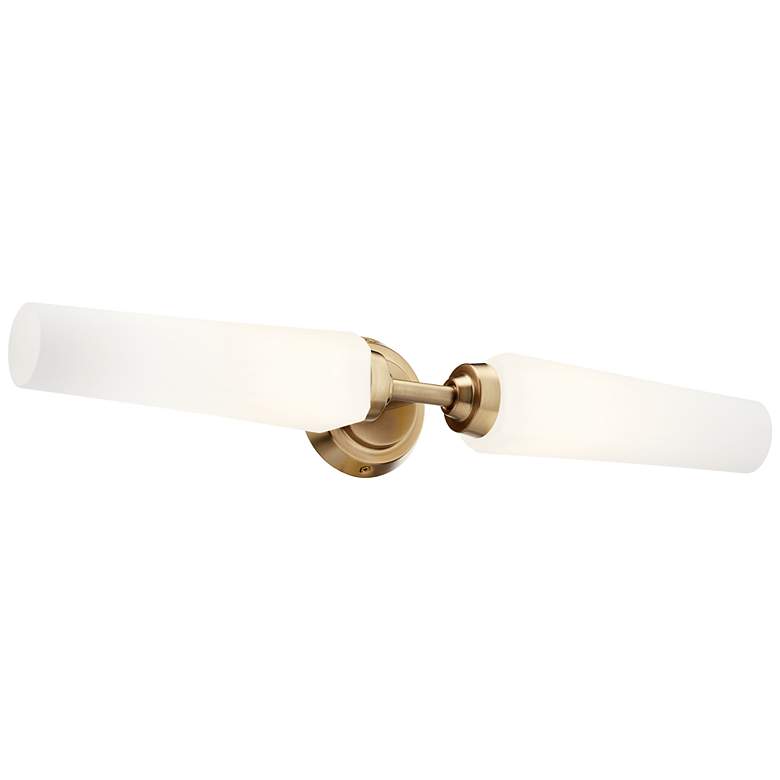 Image 3 Truby 25 3/4" Wide Champagne Bronze 2-Light Bath Light