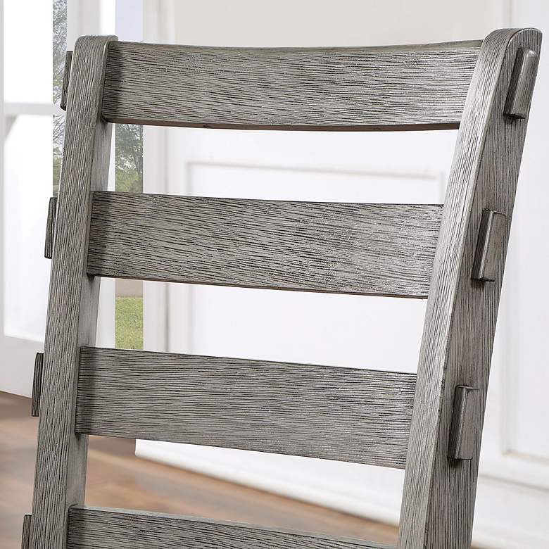 Image 4 Truchas Gray Wood Dining Chairs Set of 2 more views