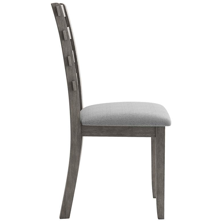 Image 6 Truchas Gray Wood Dining Chairs Set of 2 more views