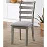 Truchas Gray Wood Dining Chairs Set of 2