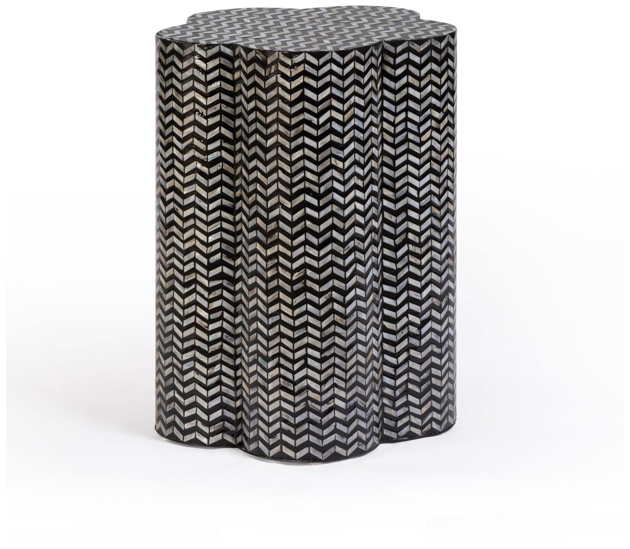 Image 3 Truffle Mother of Pearl Shell Side Table more views