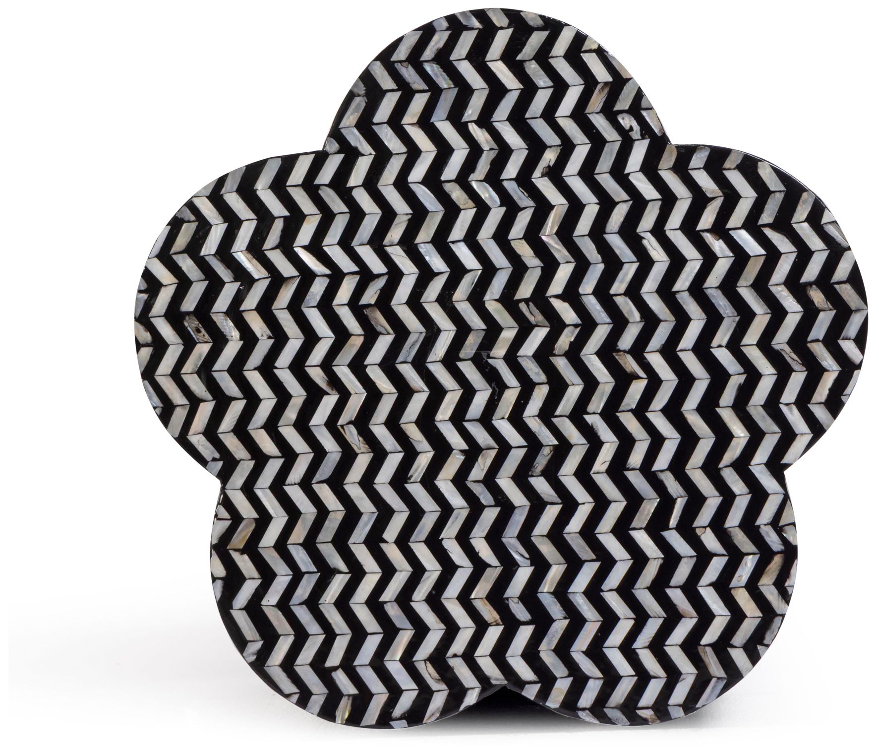 Image 4 Truffle Mother of Pearl Shell Side Table more views