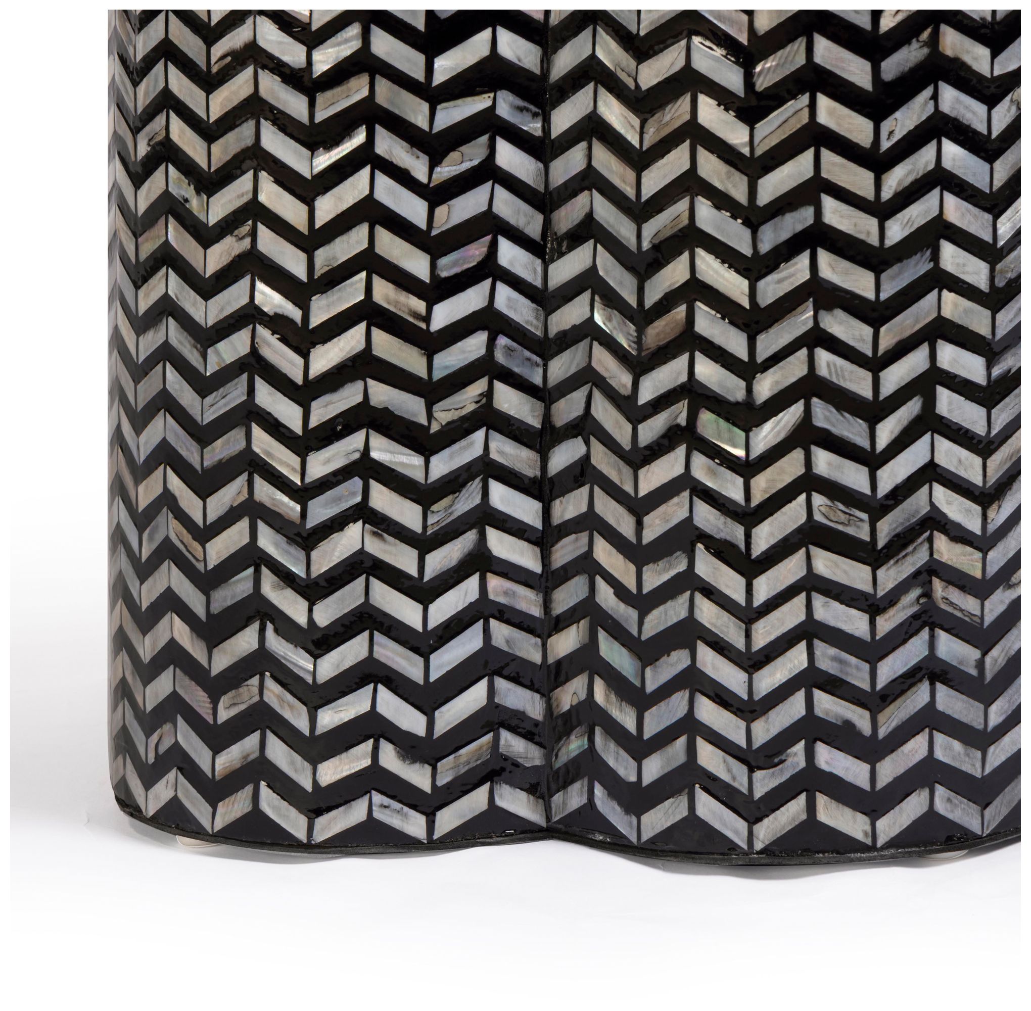 Image 5 Truffle Mother of Pearl Shell Side Table more views