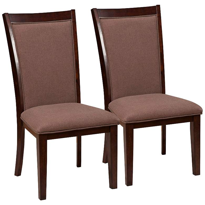 Image 1 Trulinea Dark Espresso Wood Side Chairs Set of 2