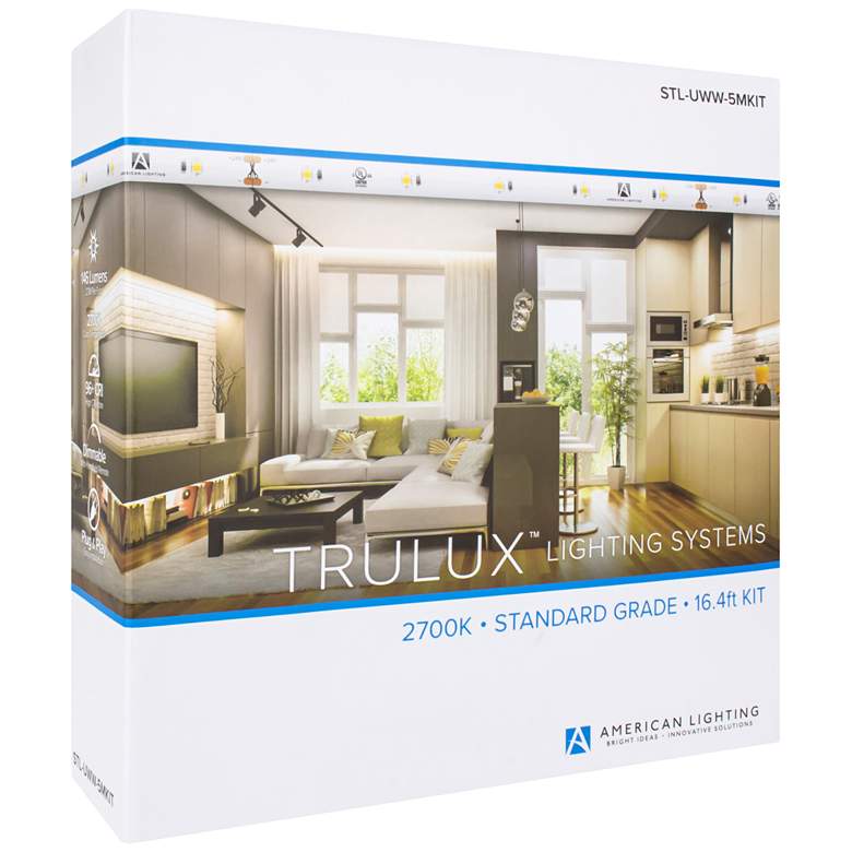 Image 4 Trulux 16.4-Foot 2700K LED Standard Grade Tape Light Kit more views