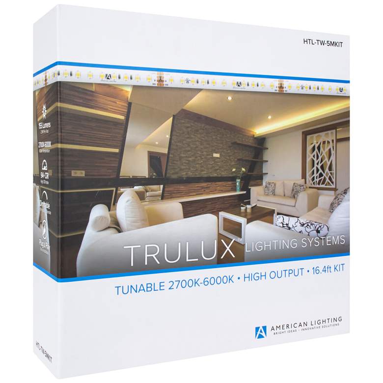 Image 4 Trulux 16.4-Foot Tunable CCT High Output LED Tape Light Kit more views