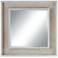 Truly Natural Wood 34" Square Framed Wall Mirror