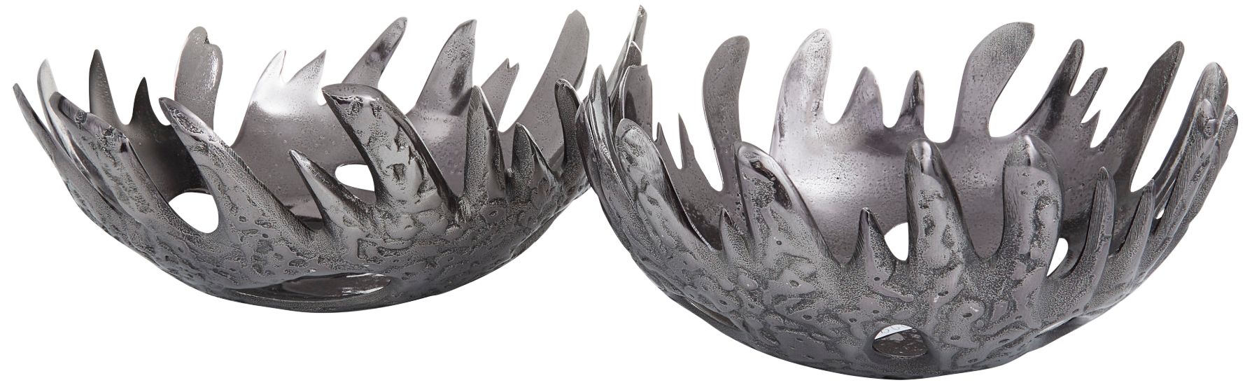 Truman Polished Black Decorative Bowls Set of 2