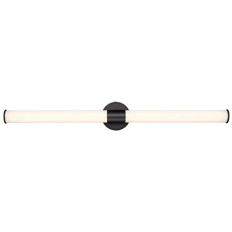 Image 1 Trumann 36" Wide Matte Black LED Bath Light