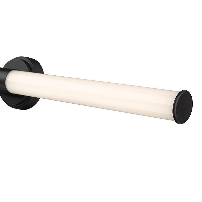 Image 2 Trumann 36" Wide Matte Black LED Bath Light more views