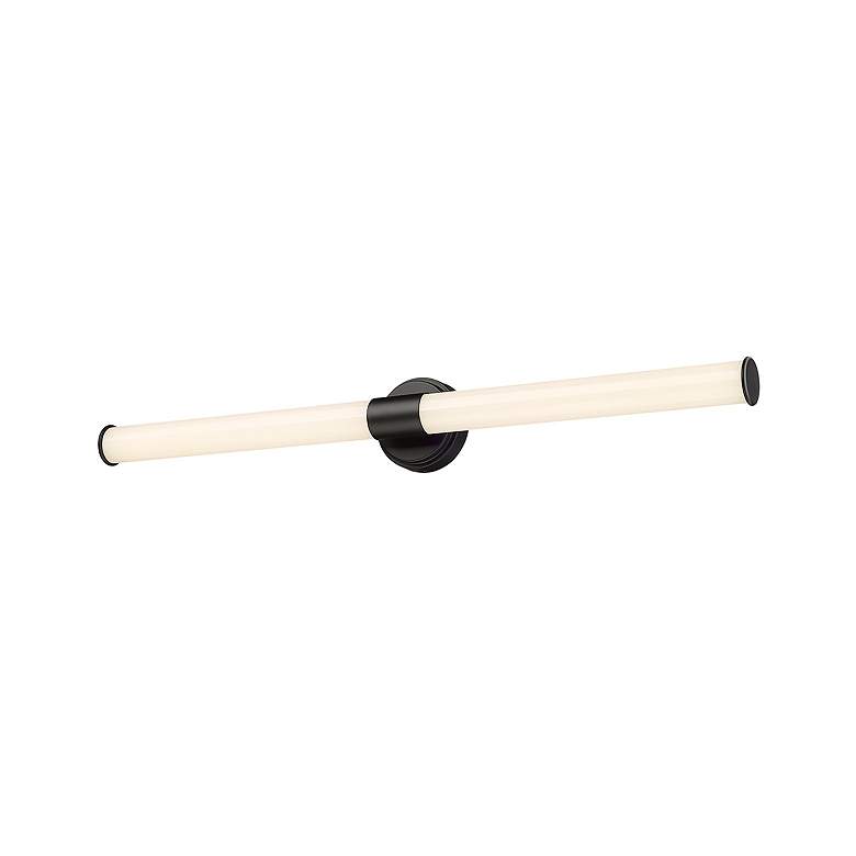 Image 3 Trumann 36" Wide Matte Black LED Bath Light more views
