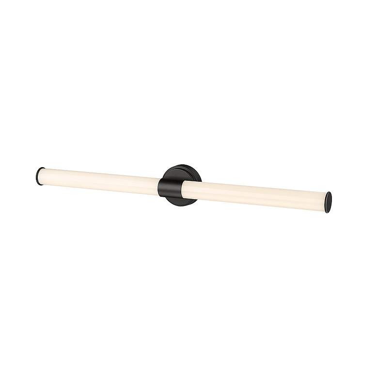 Image 4 Trumann 36" Wide Matte Black LED Bath Light more views