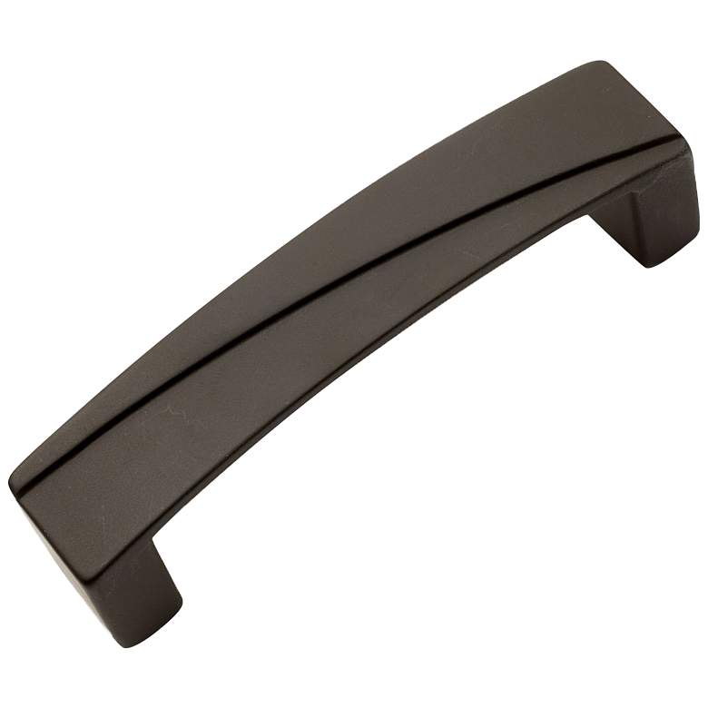 Image 1 Trumbull Oil-Rubbed Bronze Metal 4 1/4" Wide Cabinet Pull