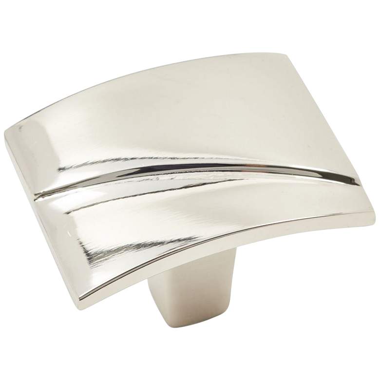 Image 1 Trumbull Polished Nickel 1 1/2"W Rectangular Cabinet Knob