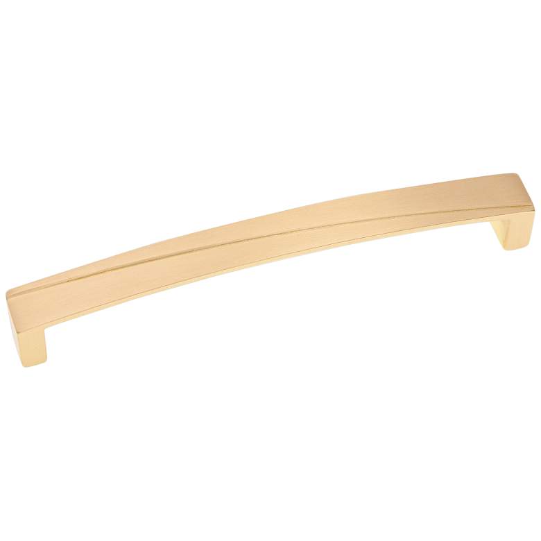 Image 1 Trumbull Satin Brass Metal 8 1/2" Wide Cabinet Pull