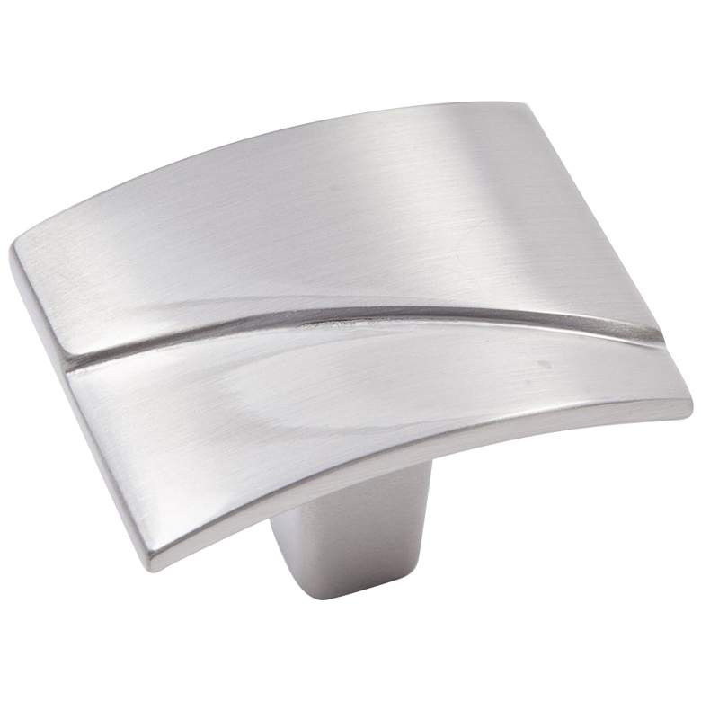 Image 1 Trumbull Satin Nickel 1 1/2" Wide Rectangular Cabinet Knob