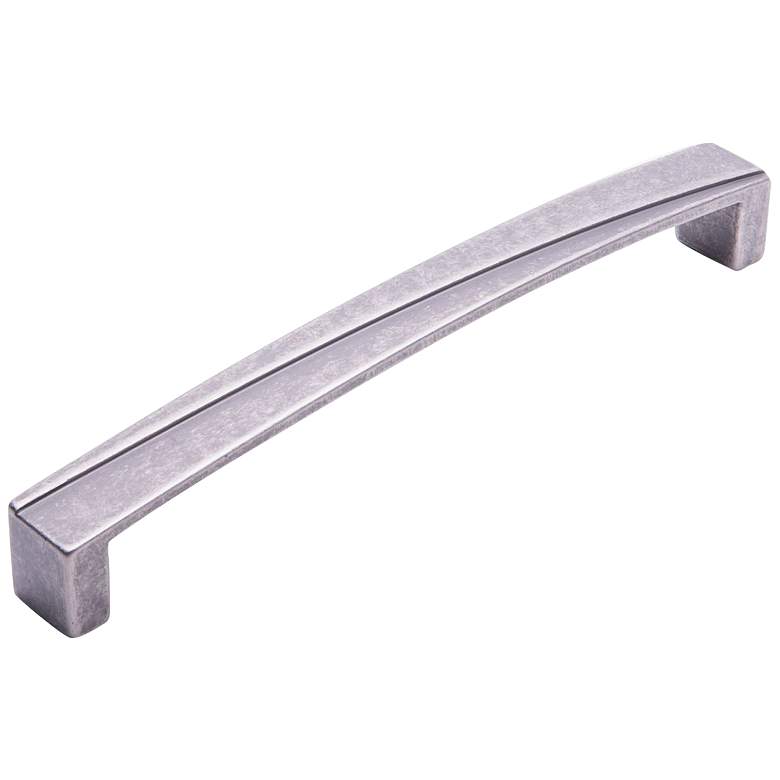 Image 1 Trumbull Weathered Nickel Metal 8 1/2" Wide Cabinet Pull
