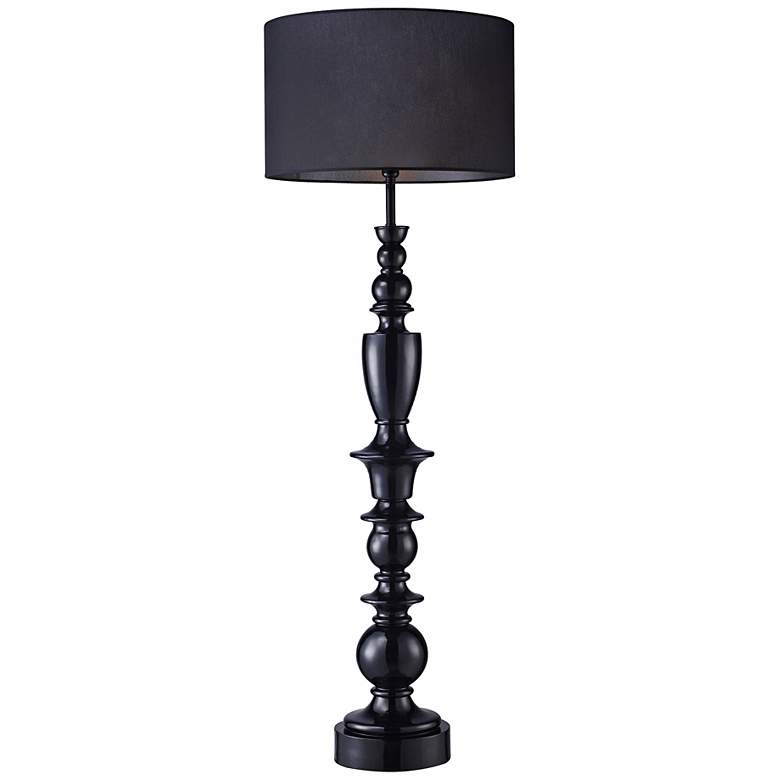 Image 1 Trump Home Collection Soho Gloss Black Floor Lamp