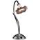 Trumpet 16 3/4"H Silver LED Art Glass Accent Table Lamp