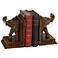Trumpeting Elephant Bookends Set