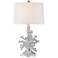 Trunk Bay Silver Faux Coral Table Lamp