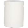 Trunk Ivory Concrete Round Indoor-Outdoor Accent Table