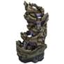 Trunk Waterfall 47" High 5-Tier Outdoor LED Floor Fountain
