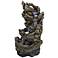 Trunk Waterfall 47" High 5-Tier Outdoor LED Floor Fountain
