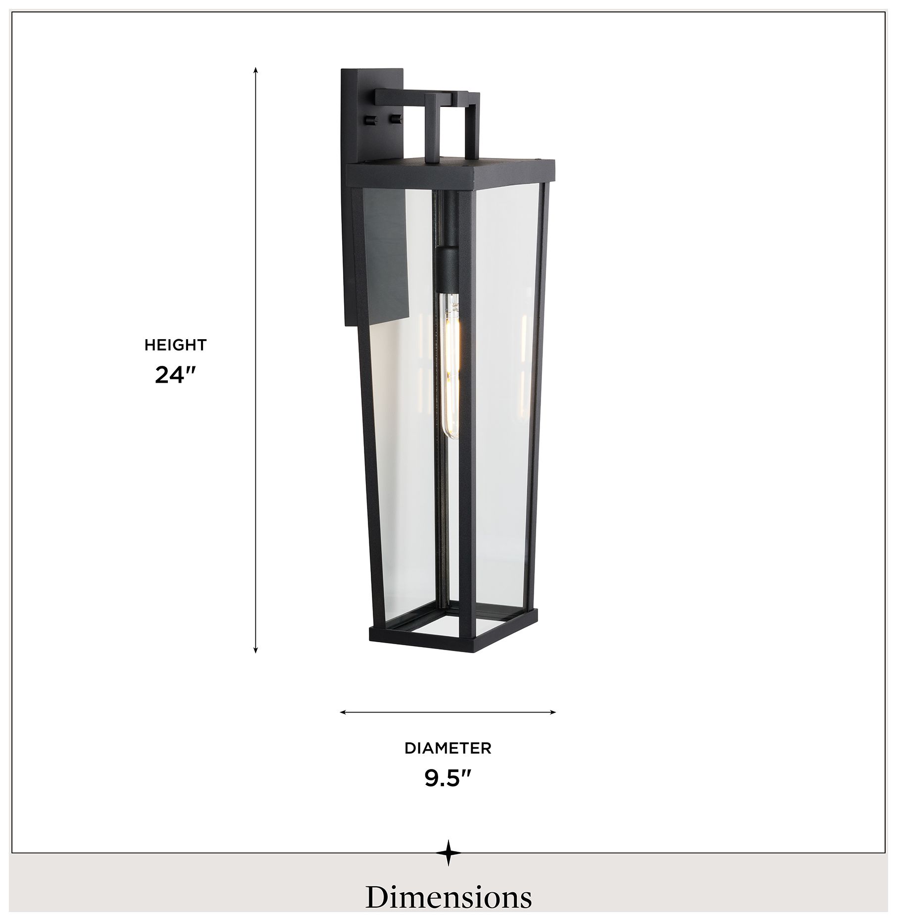 Image 5 Tryon Collection One-Light Large Outdoor Wall Lantern more views