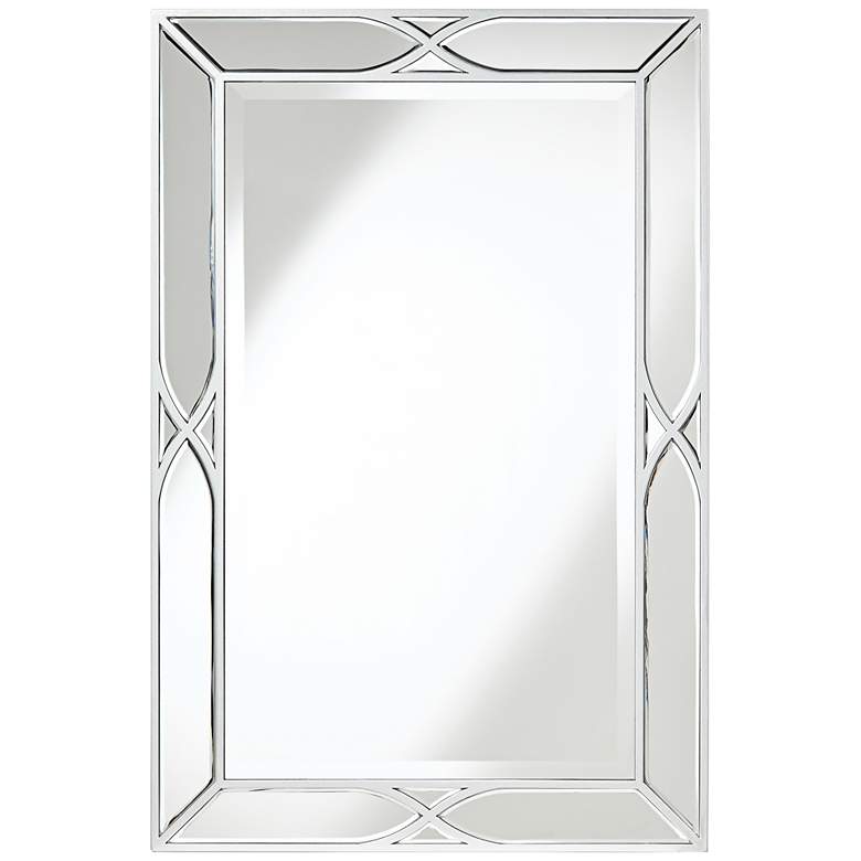 Image 3 Tryon Silver 25 inch x 38 inch Beveled Wall Mirror