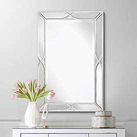 Image2 of Tryon Silver 25" x 38" Beveled Wall Mirror