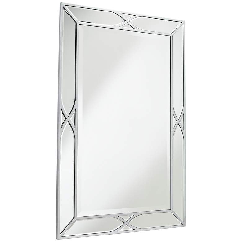Image 5 Tryon Silver 25 inch x 38 inch Beveled Wall Mirror more views